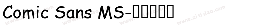 Comic Sans MS字体转换